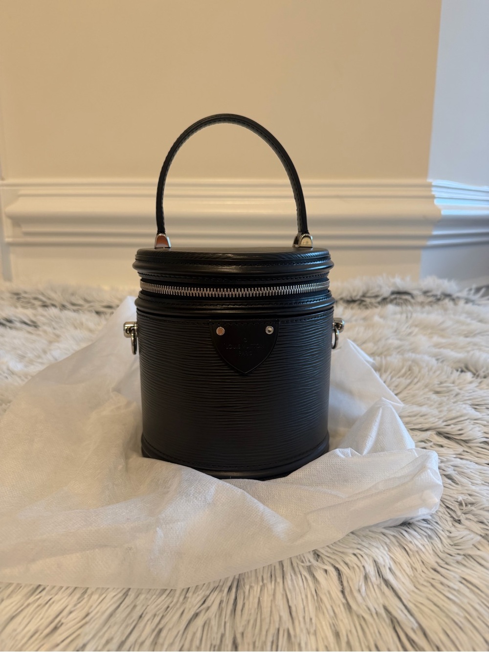 Louis Vuitton Black Epi Leather Vanity Crossbody